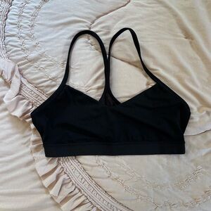 Aerie Black Racerback Sports Bra